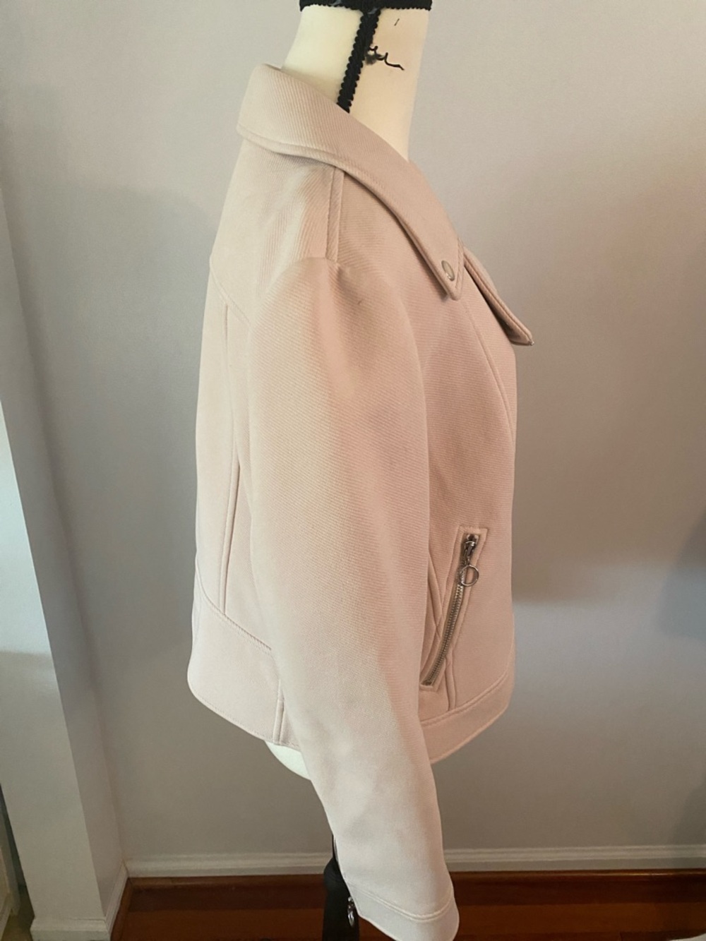 Ann Taylor moto cropped jacket size 14 - Picture 5 of 11